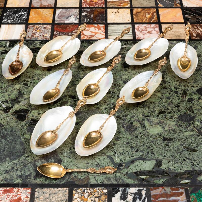 Appraisal: Set of Ten Shell Condiment Dishes and a Set of