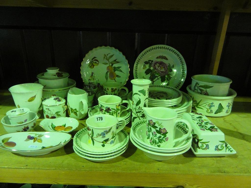 Appraisal: An extensive collection of Portmeirion Botanic Garden wares including butter