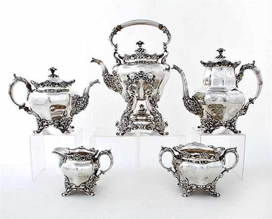 Appraisal: Exceptional Whiting sterling five-piece tea and coffee service New York