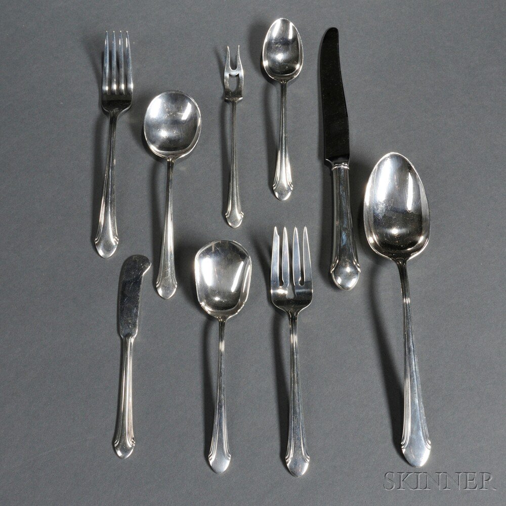 Appraisal: Alvin Romantique Pattern Sterling Silver Flatware Service Providence Rhode Island