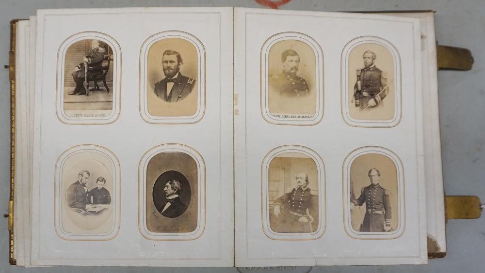 Appraisal: BOOK OF DAGUERREOTYPES AND TINTYPES PRESENTED TO CAPTAIN JOHN EWEN