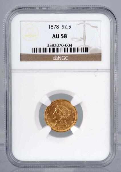 Appraisal: Gold Liberty Quarter Eagle NGC AU-