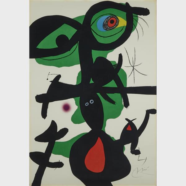 Appraisal: Joan Miro - AUS PLATE X FROM ODA A JOAN