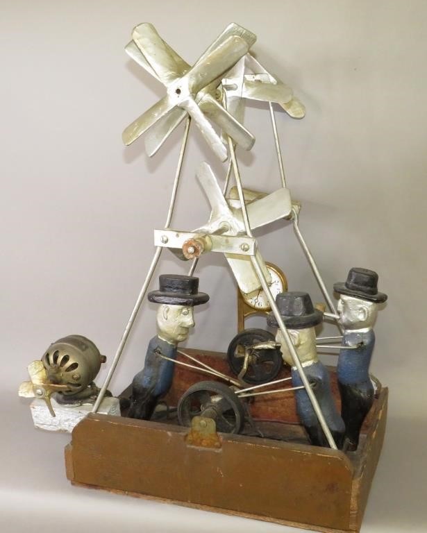 Appraisal: COMICAL FOLK ART ELECTRIC OPERATED WHIRLIGIGca - s unattributed whimsical