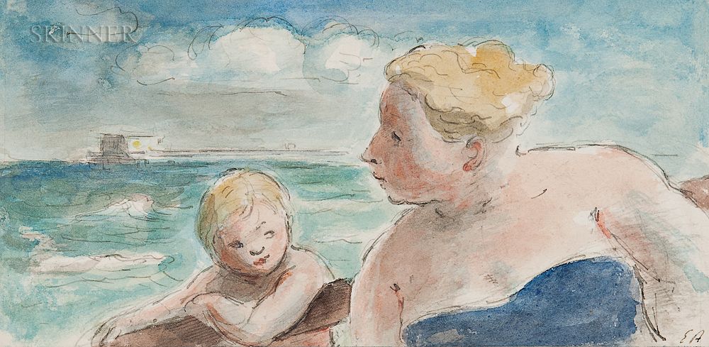 Appraisal: Edward Jeffrey Irving Ardizzone British - Mother and Son at