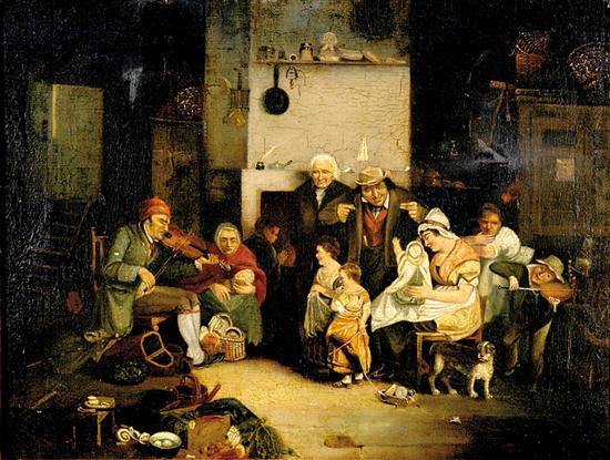 Appraisal: Sir David Wilkie after British - THE BLIND FIDDLER oil