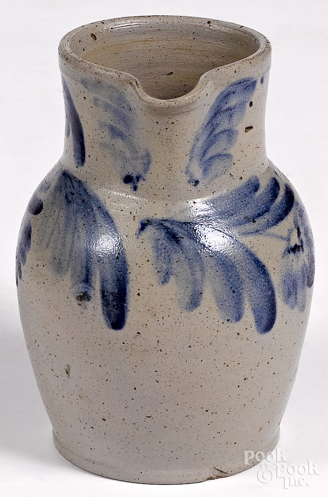 Appraisal: Pennsylvania stoneware pitcher Pennsylvania stoneware pitcher th c with cobalt