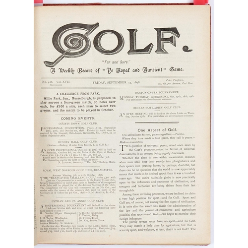 Appraisal: Golf A Weekly Record of Ye Royal and Ancient Game