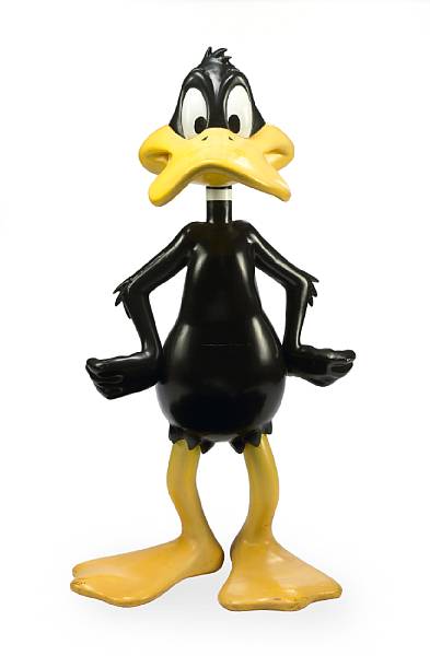 Appraisal: A Daffy Duck 'life-size' figurine s Made of fiberglass and