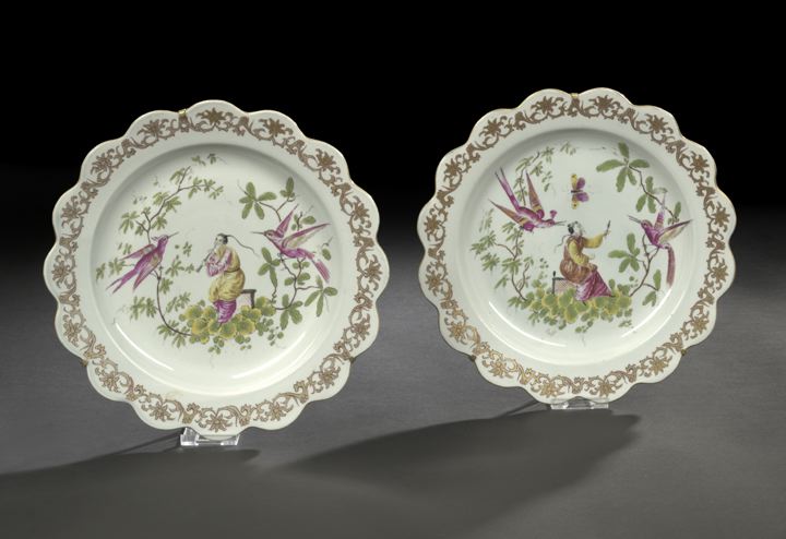 Appraisal: Good Pair of Edme Samson Paris Porcelain Dessert Plates fourth