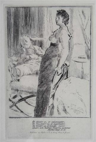 Appraisal: WALTER SICKERT - - 'Et Dilator Est' etching x