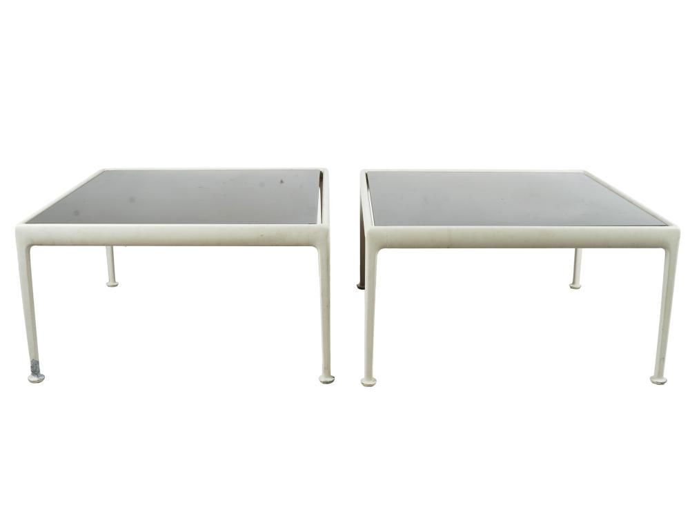 Appraisal: RICHARD SCHULTZ FOR KNOLL PAIR OF PATIO END TABLESunsigned brown