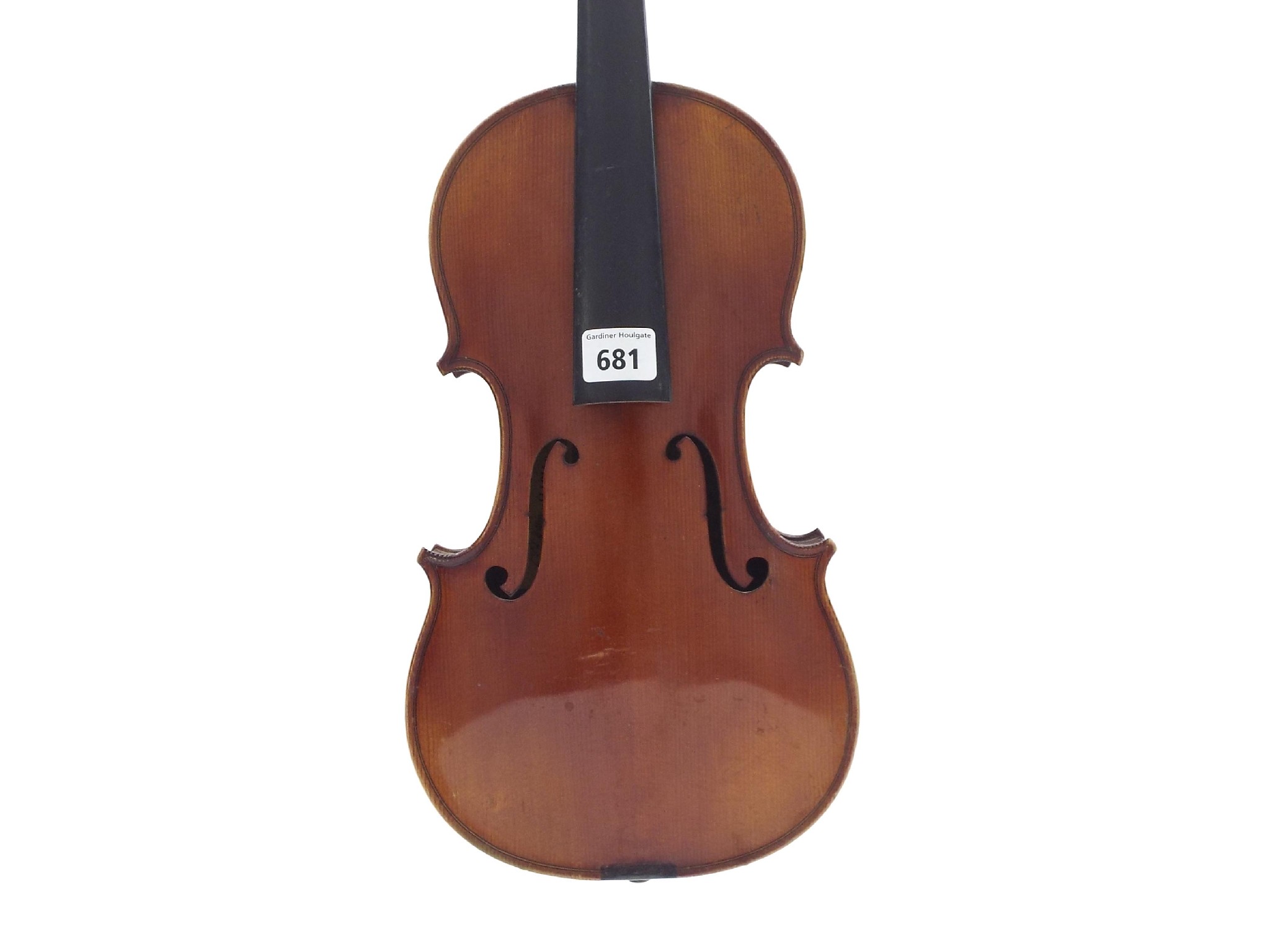 Appraisal: Violin labelled 'Viotti' Essaye no also branded Viotti on the