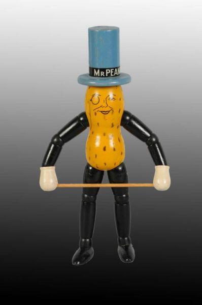 Appraisal: Wooden Mr Peanut Jointed Doll Description Very clean with miniscule