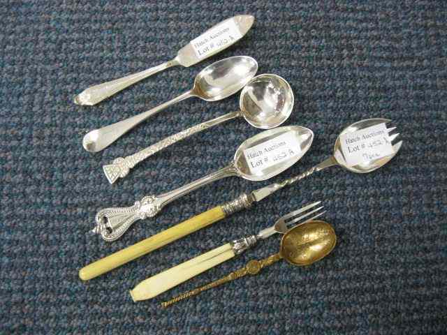 Appraisal: Pcs Sterling Silverplate Flatware spoons and more grams in sterling