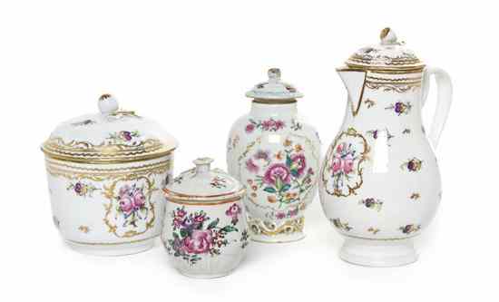 Appraisal: A Collection of Four Chinese Export Articles comprising a lidded