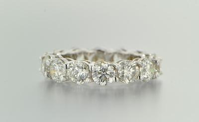 Appraisal: k White Gold Eternity Band Ct Total Weight Fourteen prong