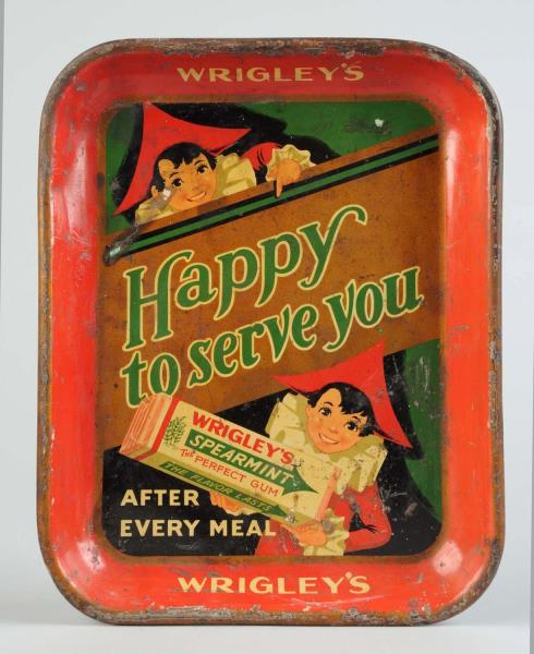 Appraisal: Wrigley's Spearmint Chewing Gum Serving Tray This Wrigley's serving tray