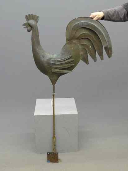 Appraisal: Rooster weathervane '' x ''