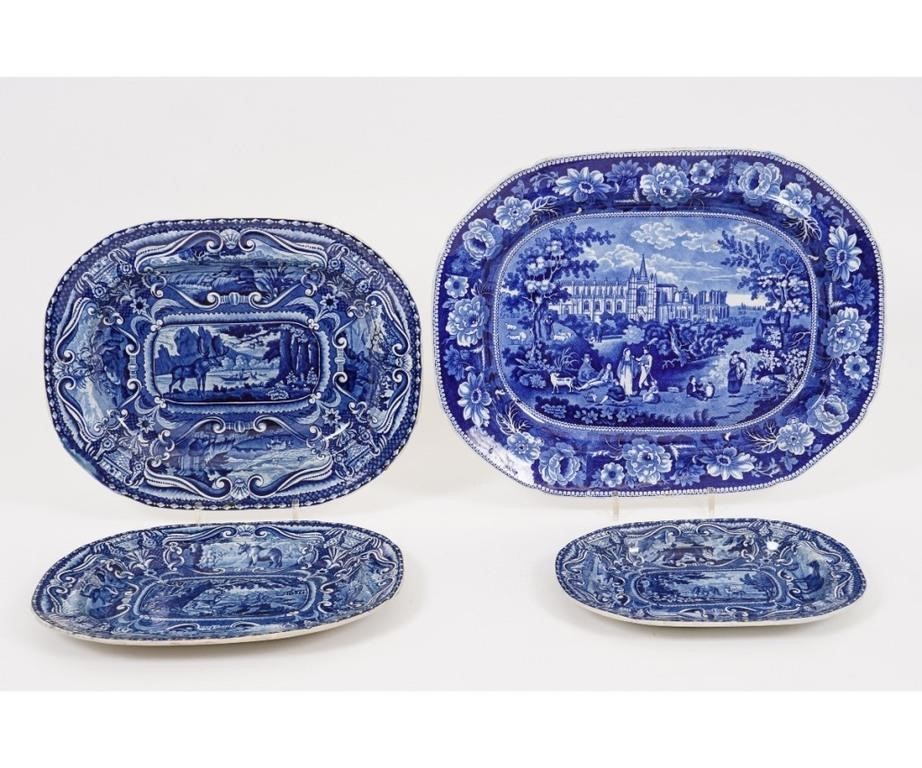 Appraisal: Batalha Portugal platter together with nest of three J Hall