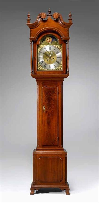 Appraisal: Chippendale tall case clock pennsylvania late th century The broken