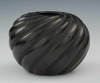 Appraisal: A Santa Clara Pueblo Blackware Vase by Madeline Tafoya The