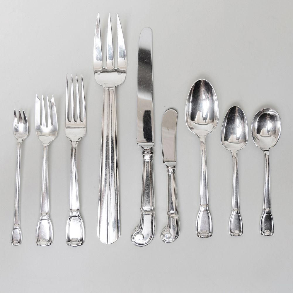 Appraisal: Tiffany Co Silver Part Flatware Service Marked 'Sterling' Comprising Five