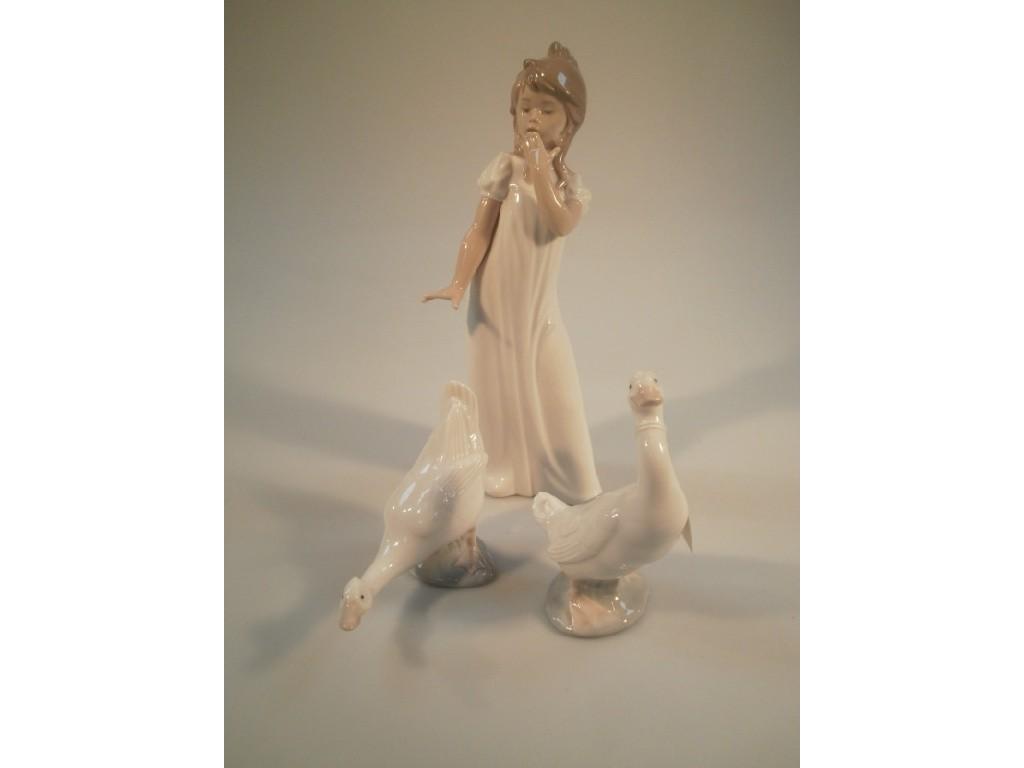 Appraisal: A Nao by Lladro large figurine of a young girl