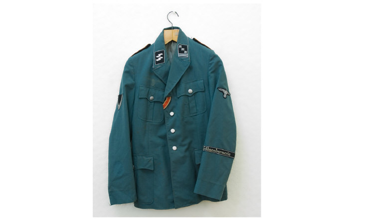 Appraisal: World War II German SS Officer's Jacket The buttons are