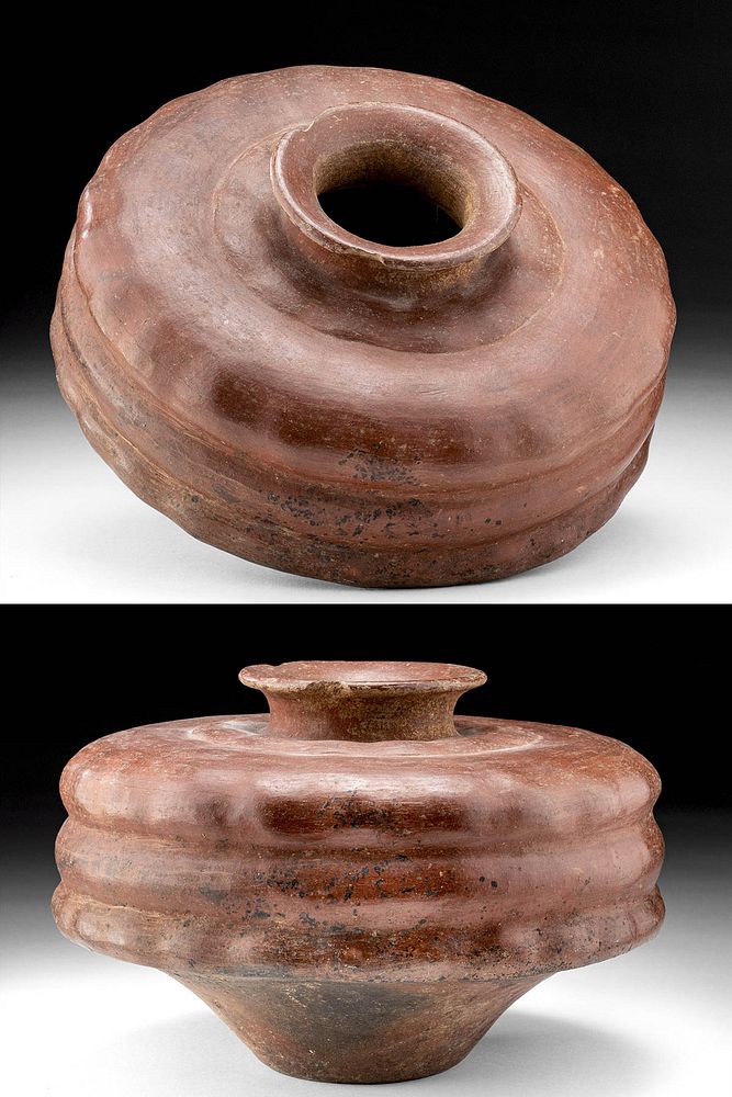 Appraisal: Rare Colima Redware Pottery Jar Ex Sotheby's Originally Listed At