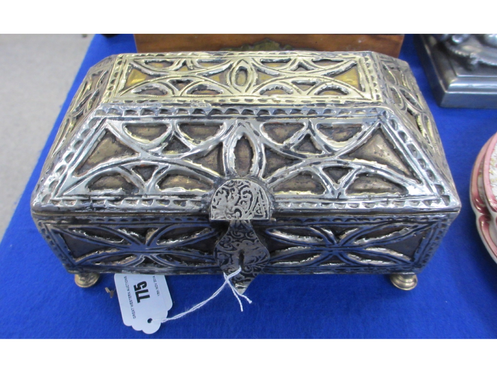 Appraisal: Islamic style metal box