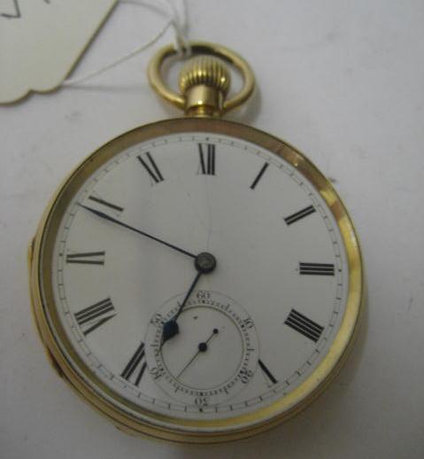 Appraisal: A VICTORIAN GENTLEMAN'S CT GOLD TOP WIND POCKET WATCH the