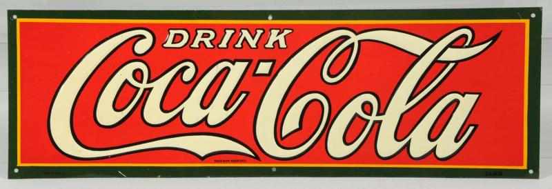 Appraisal: s Coca-Cola Embossed Tin Sign Made in Ohio by Dasco