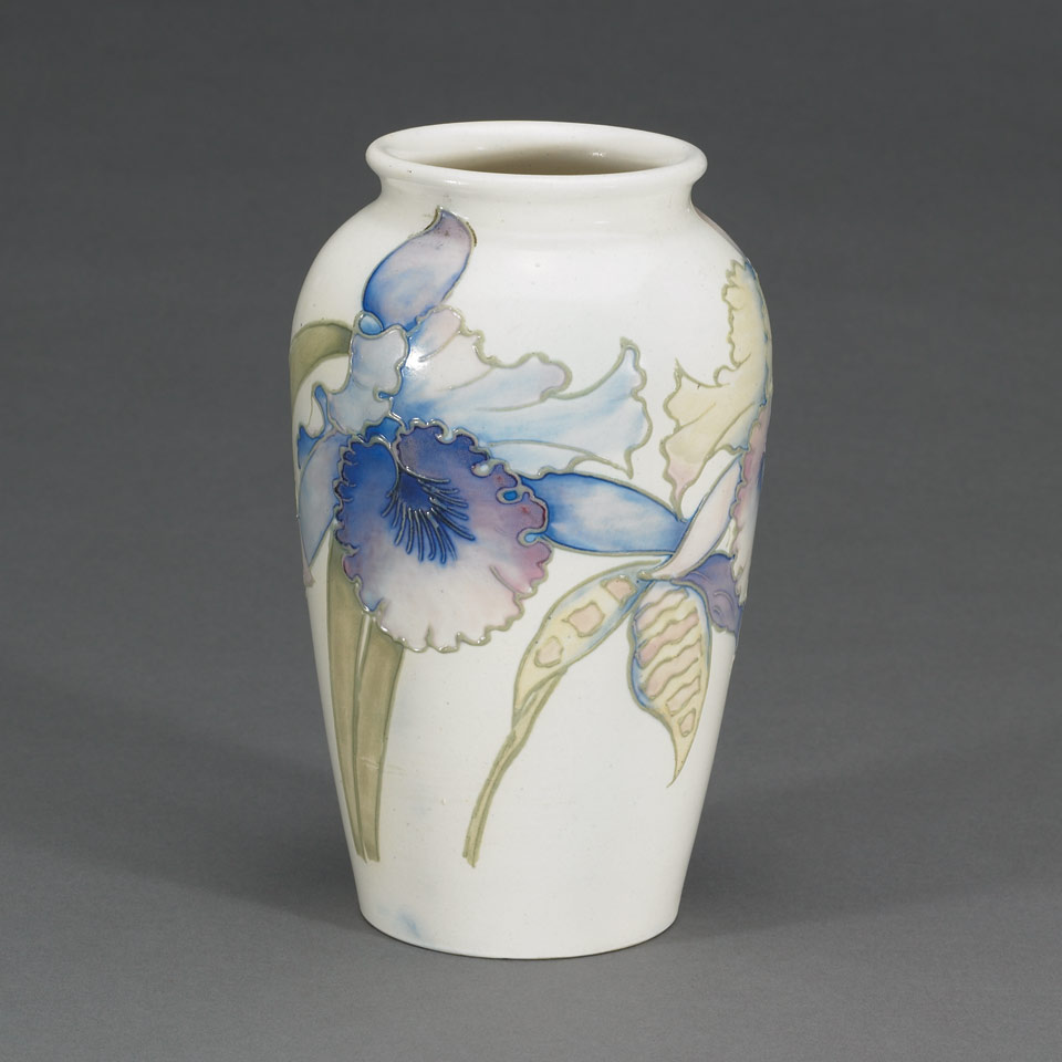 Appraisal: Moorcroft Orchids Vase c impressed marks including facsimile signature and