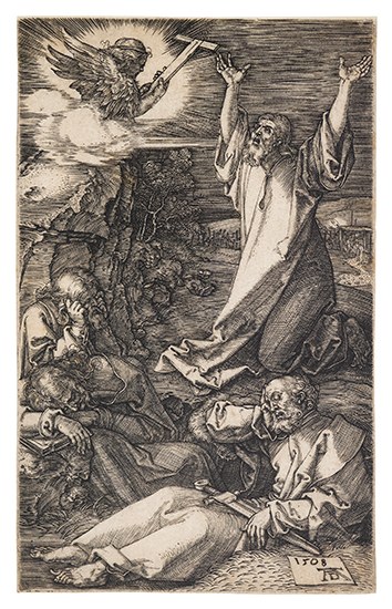 Appraisal: ALBRECHT D RER Christ on the Mount of Olives Engraving