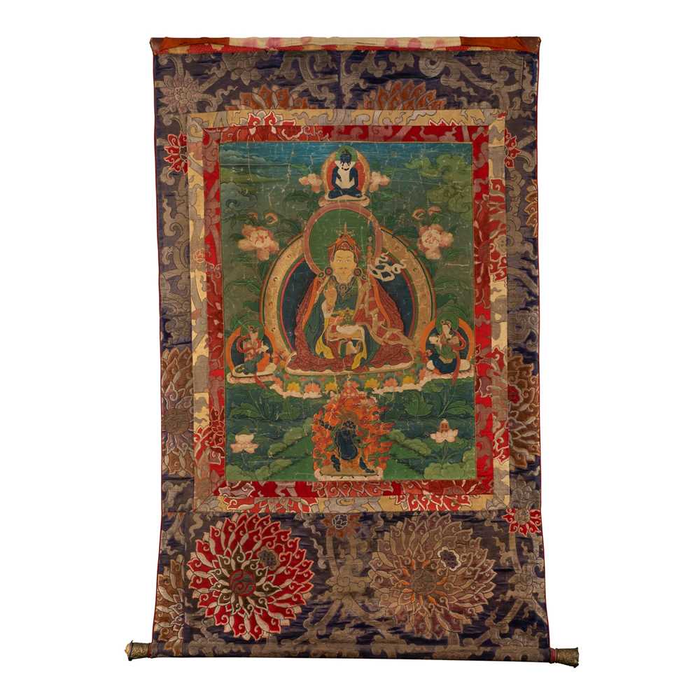 Appraisal: THANGKA DEPICTING PADMASAMBHAVA QING DYNASTY TH CENTURY distemper on cloth