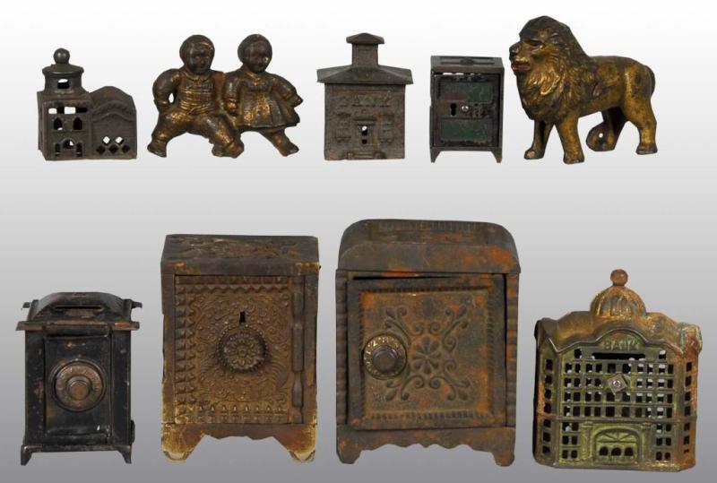 Appraisal: Lot of Assorted Cast Iron Still Banks Condition Very Good