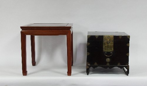 Appraisal: A Chinese hardwood occasional table cm '' wide and a