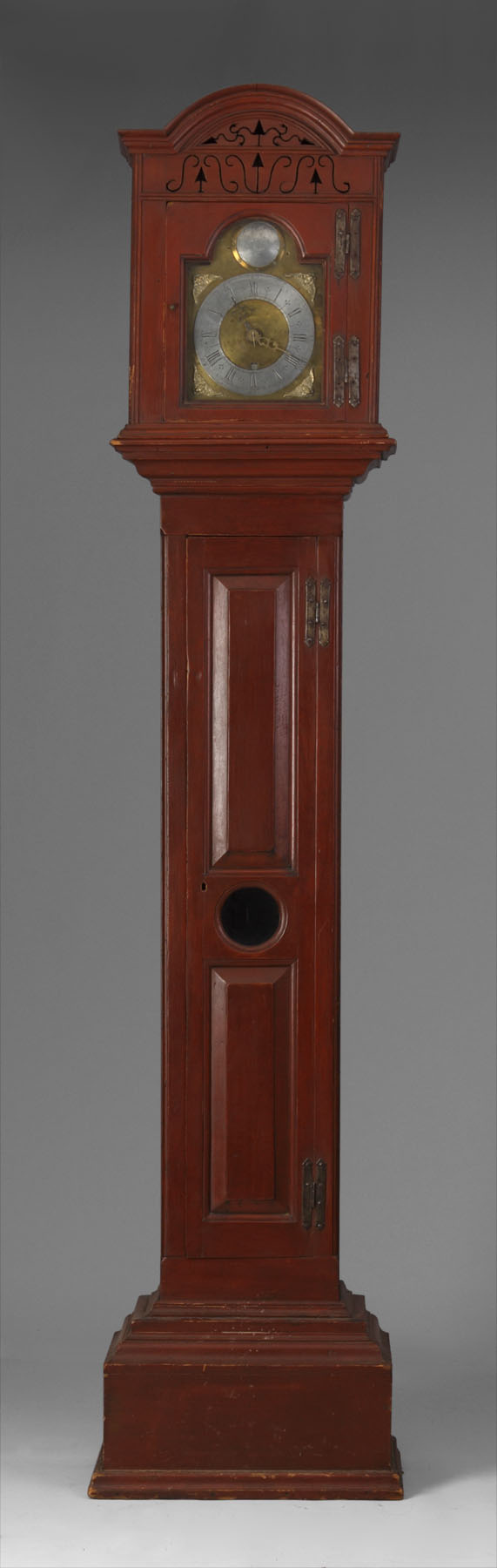 Appraisal: th Century David Blasdell New England Red Pine Tall Case