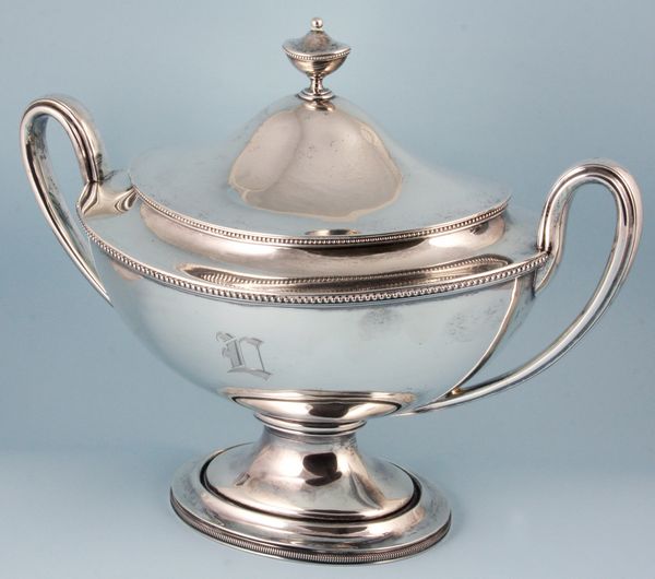 Appraisal: th Century Bigelow Kennard Co sterling silver covered tureen troy