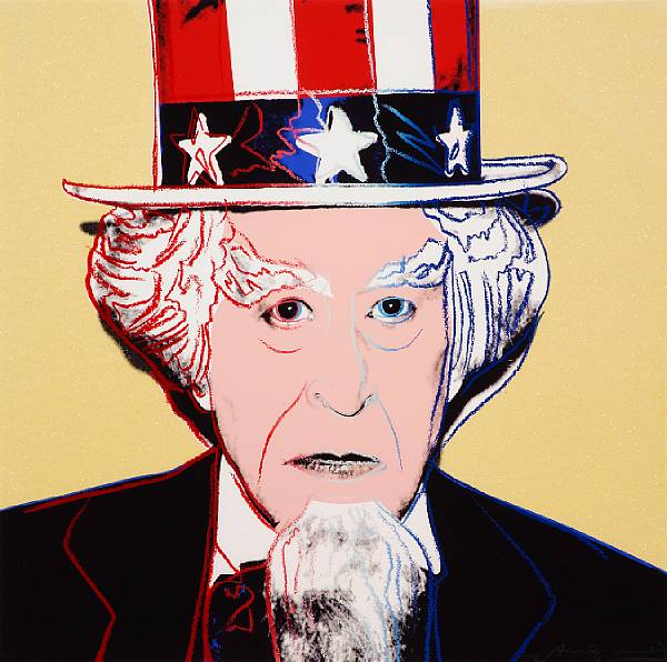 Appraisal: Andy Warhol American - Uncle Sam from Myths F S