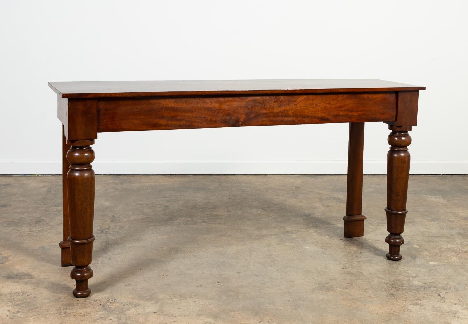 Appraisal: ENGLISH MAHOGANY SERVING TABLE C English circa early Victorian mahogany