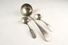 Appraisal: LADLES - Lot of three American coin silver ladles -