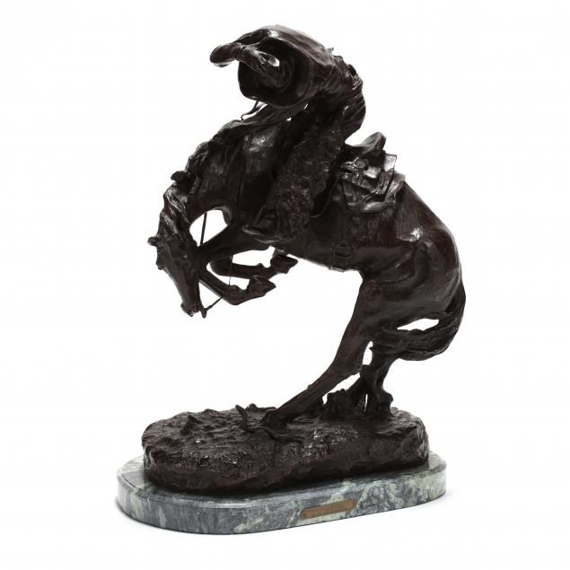 Appraisal: AFTER FREDERIC S REMINGTON - RATTLESNAKE Patinated cast bronze signed