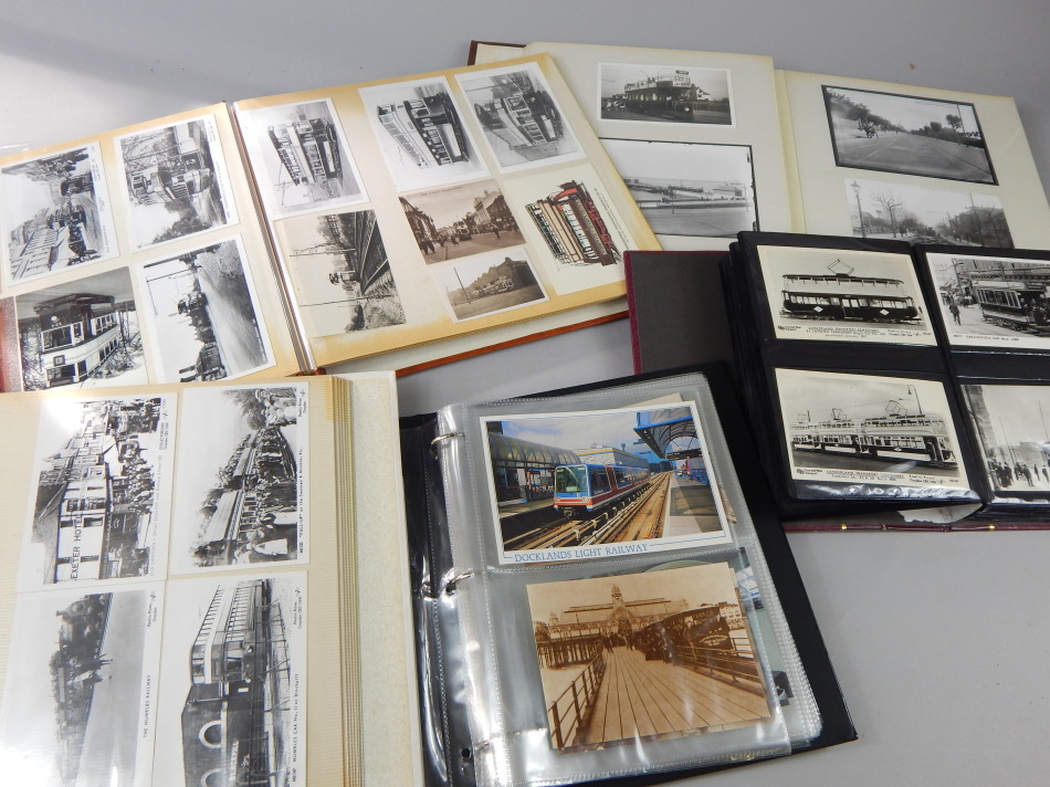 Appraisal: Various albums of early thC and later postcards photographs etc