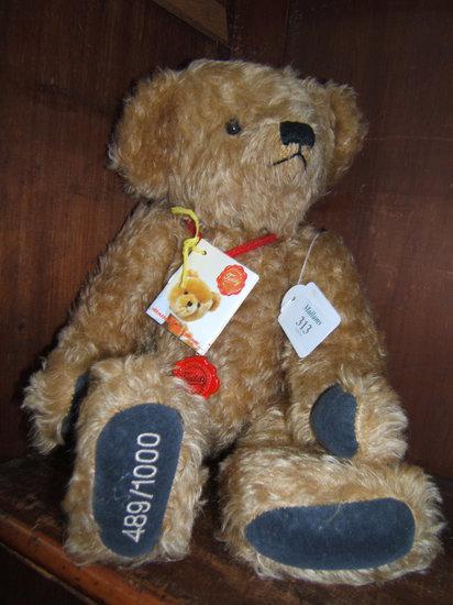 Appraisal: A Hermann limited edition mohair teddy bear high number of