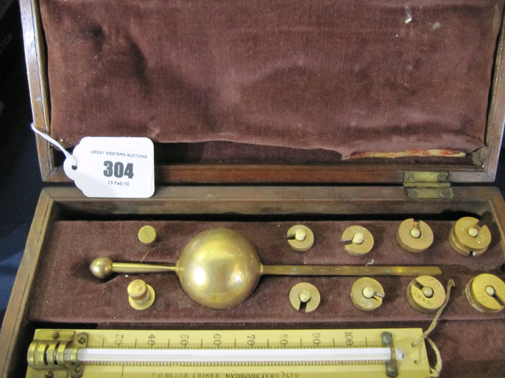 Appraisal: Sykes hydrometer in case