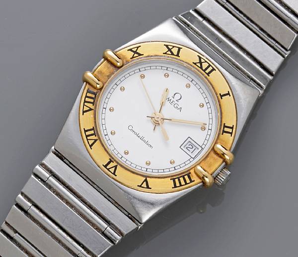 Appraisal: An lady's bracelet wristwatch Omega Constellation stainless steel overall length