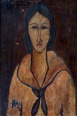 Appraisal: CIRCLE OF AMEDEO MODIGLIANI - - Portrait of a lady