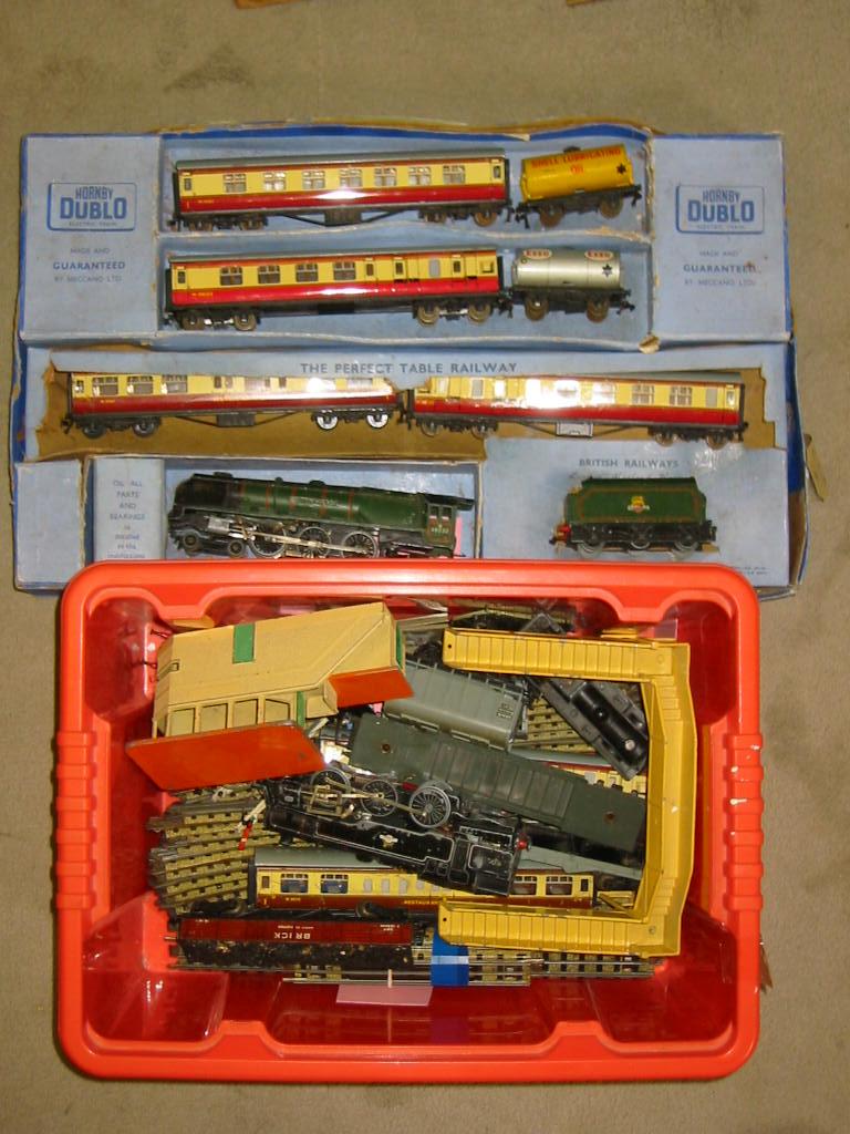 Appraisal: Playworn Hornby Dublo trains including Duchess of Montrose - -